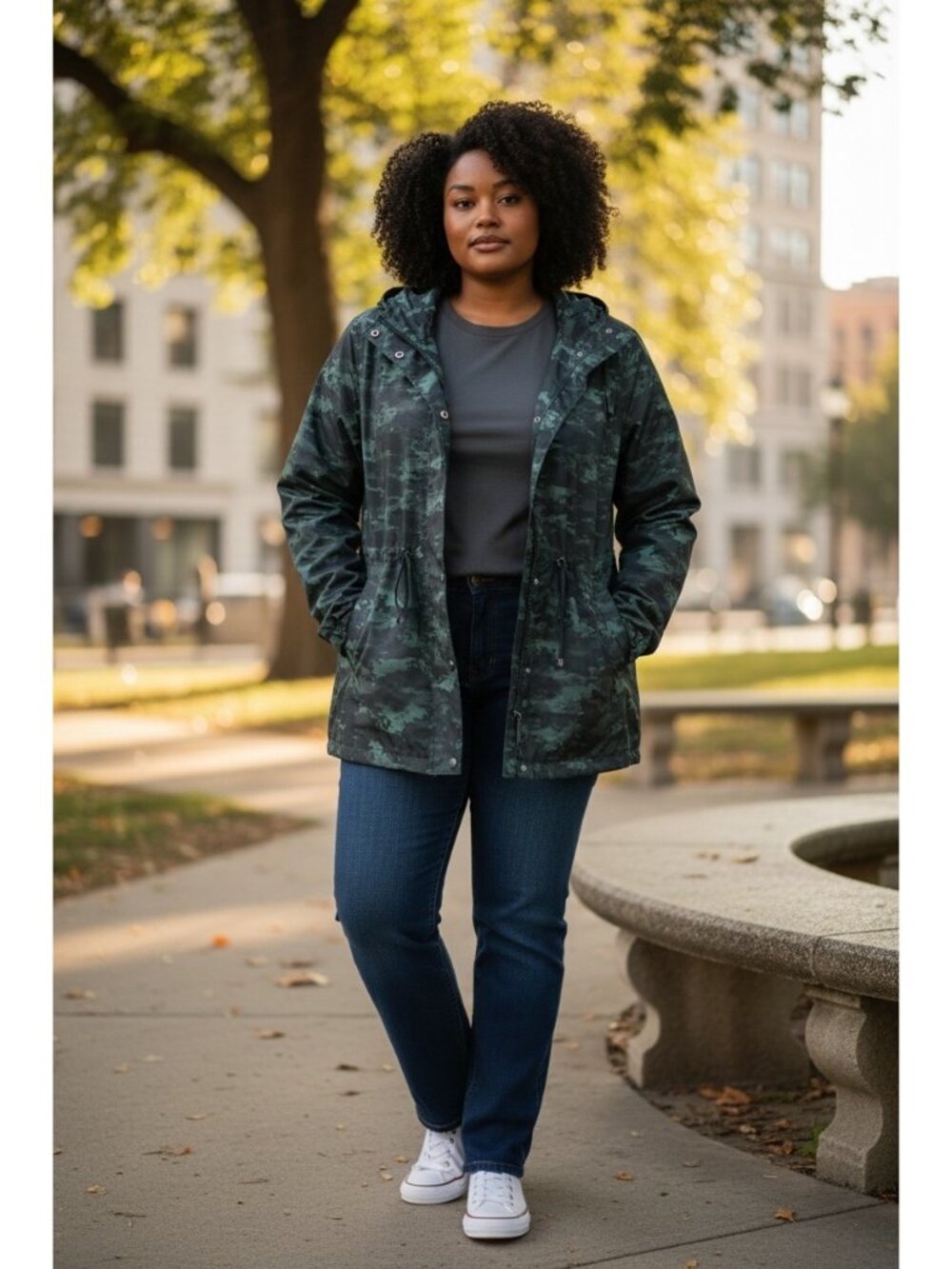 Blue Mountain Camo Lightweight Quick Dry Jacket
